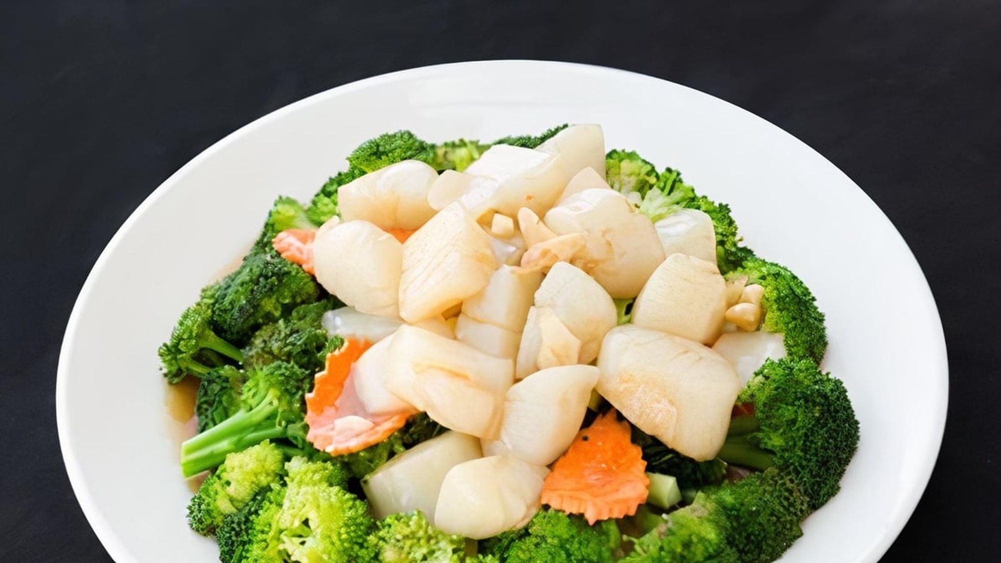Garlic & Pepper Scallops