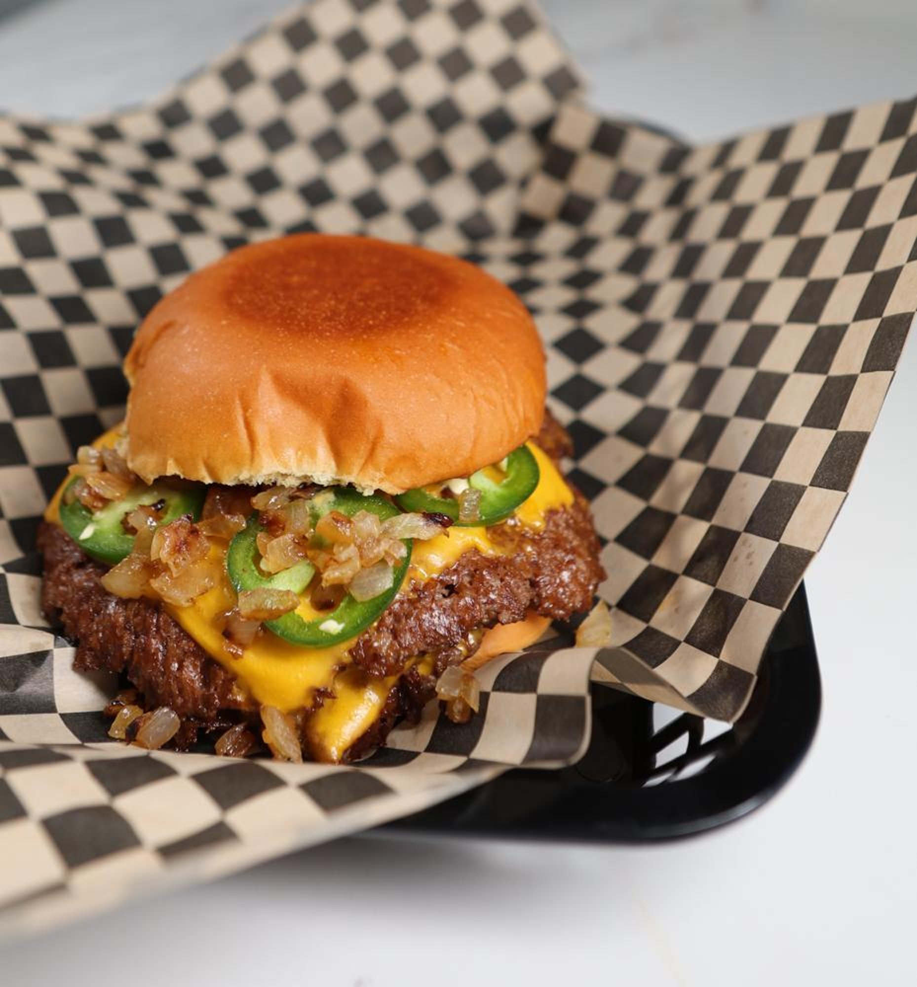 1/2 Lb. JalapeÑo Double Smash Wagyu Cheeseburger