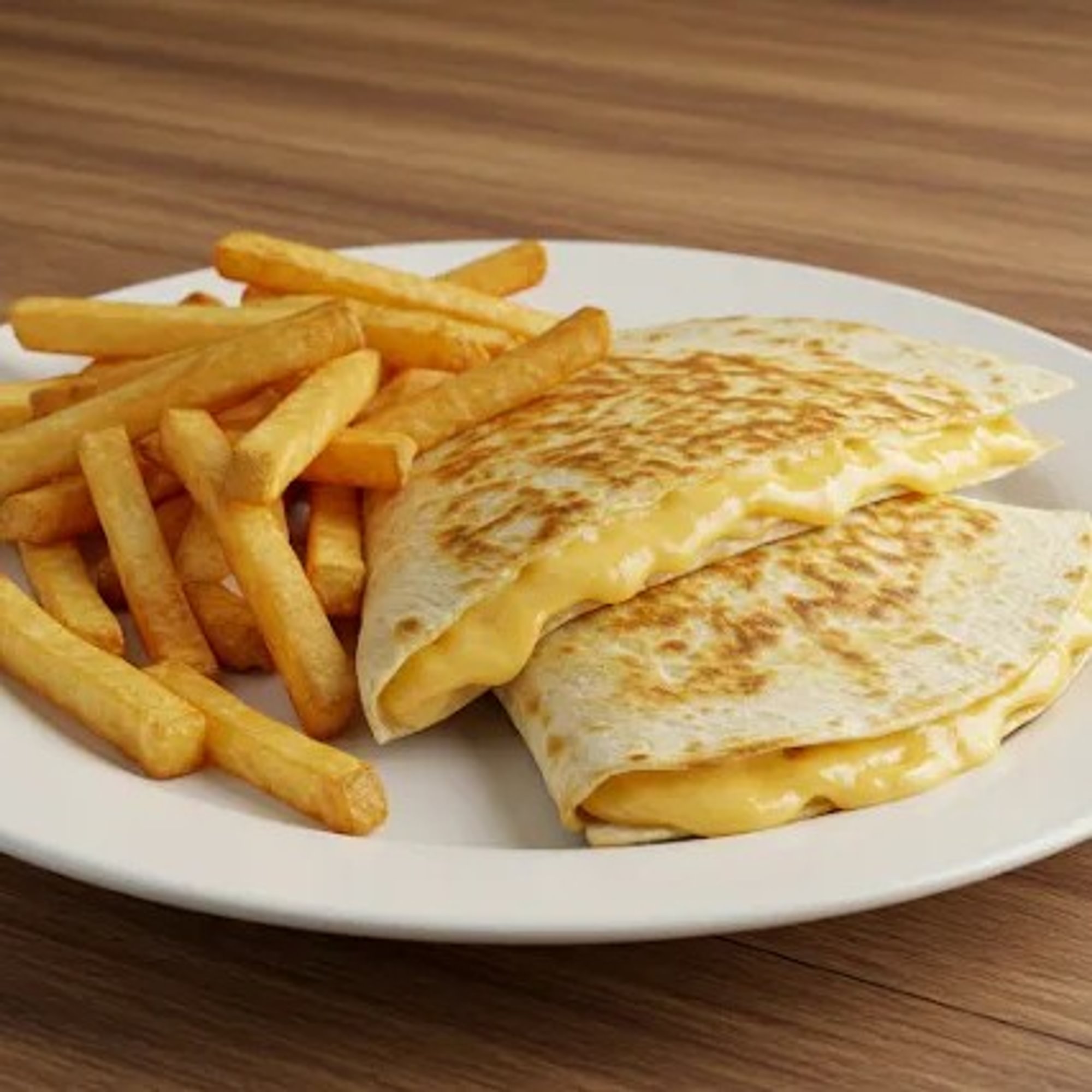 Kid's Cheese Quesadilla with French Fries