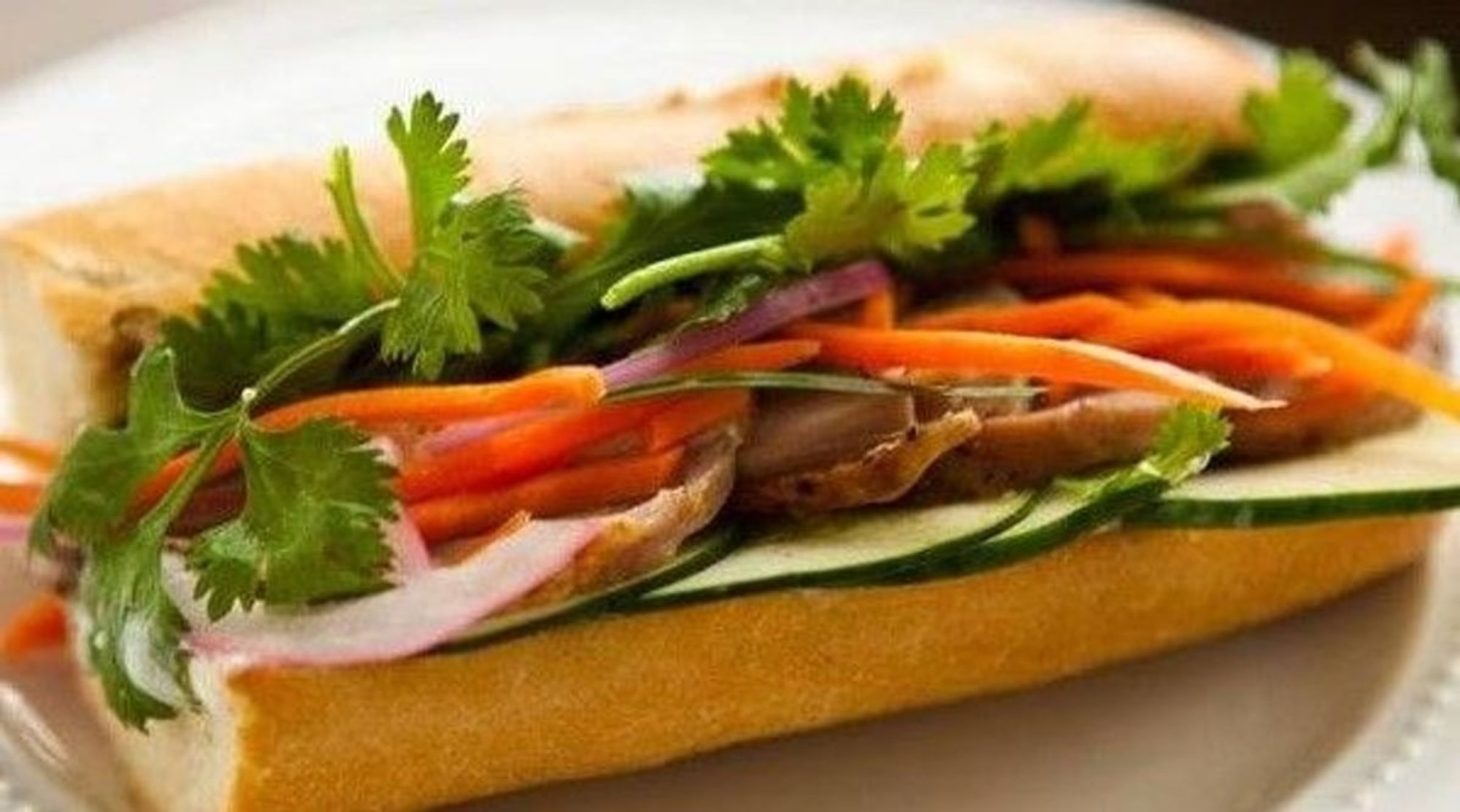 Vietnamese Pork Loaf Sandwich (7") - Banh Mi Cha Lua