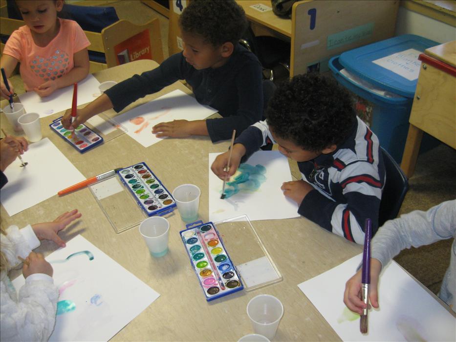 Pre-K Class Making Masterpieces