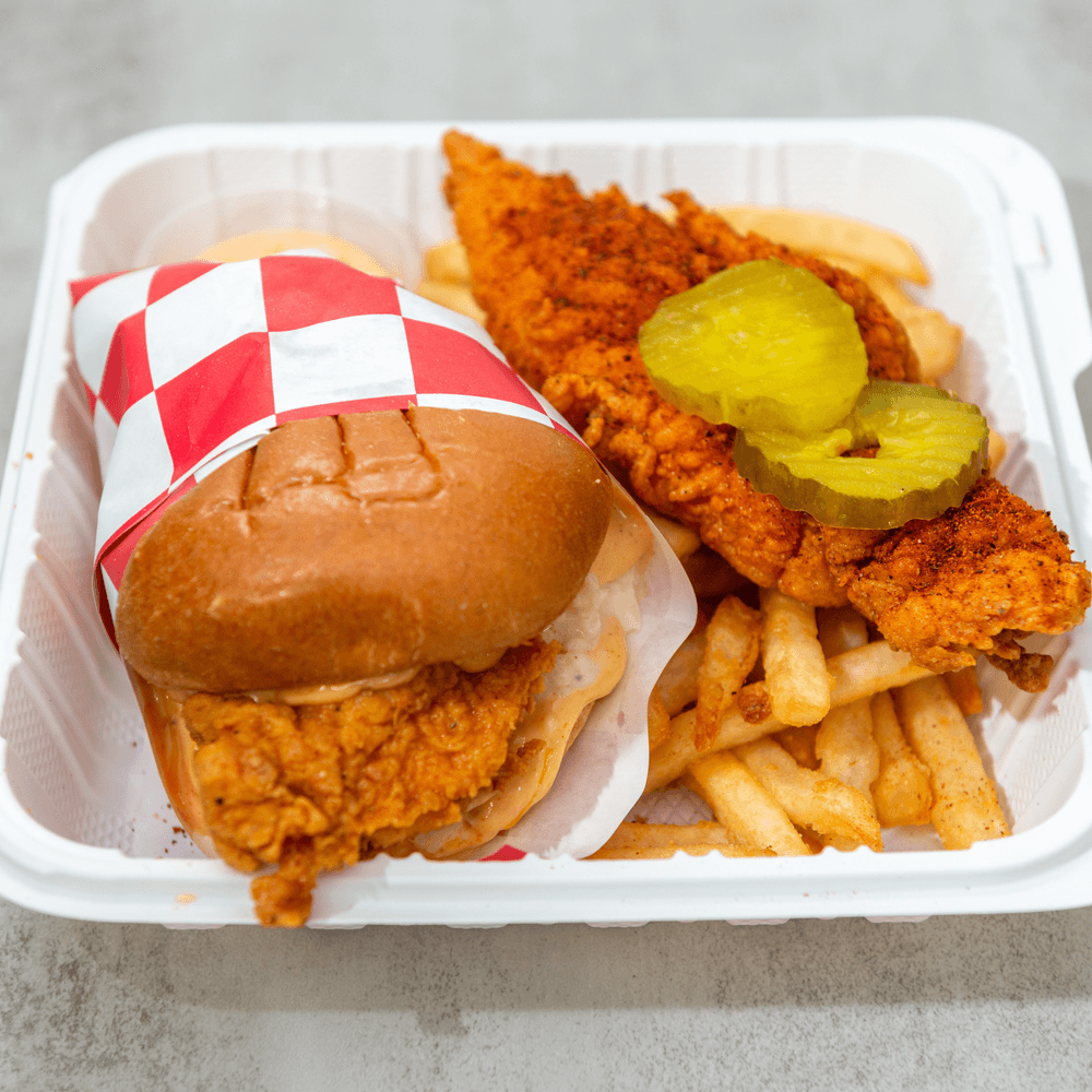1 Slider & 1 Tender with Fries