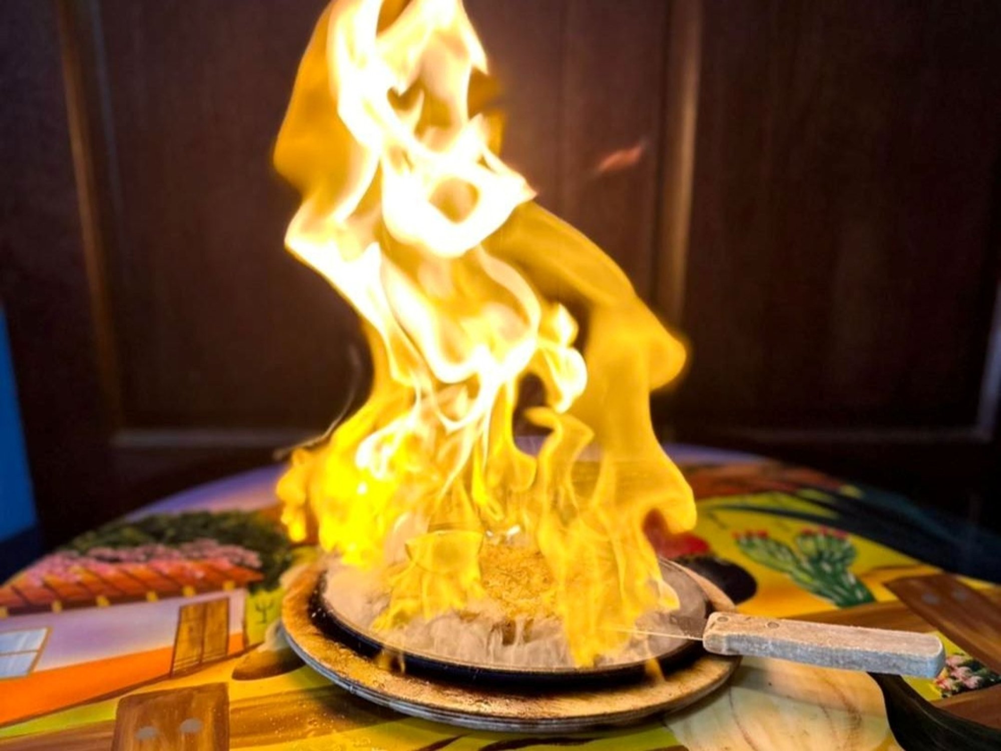 Flaming Cheese