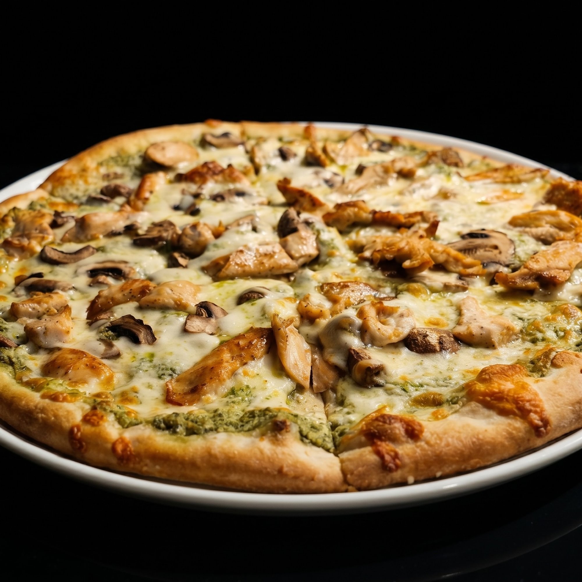 12" GF Crust Chicken Pesto Pizza