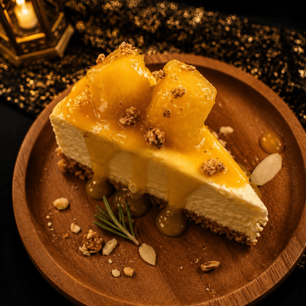 Homemade cheesecake