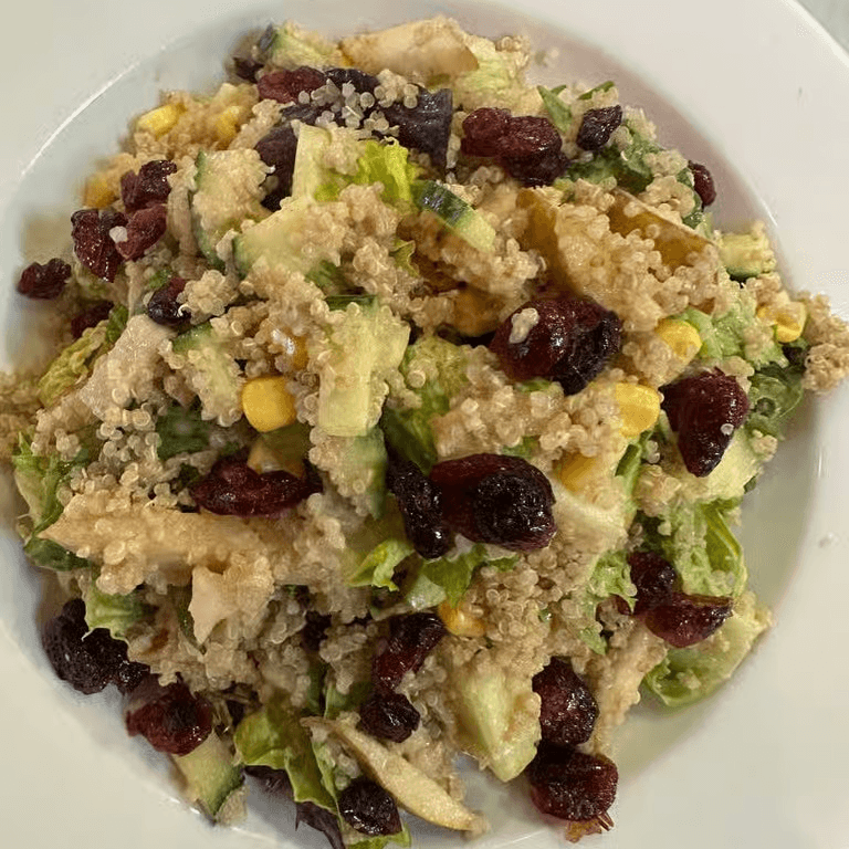 Quinoa pear salad brunch