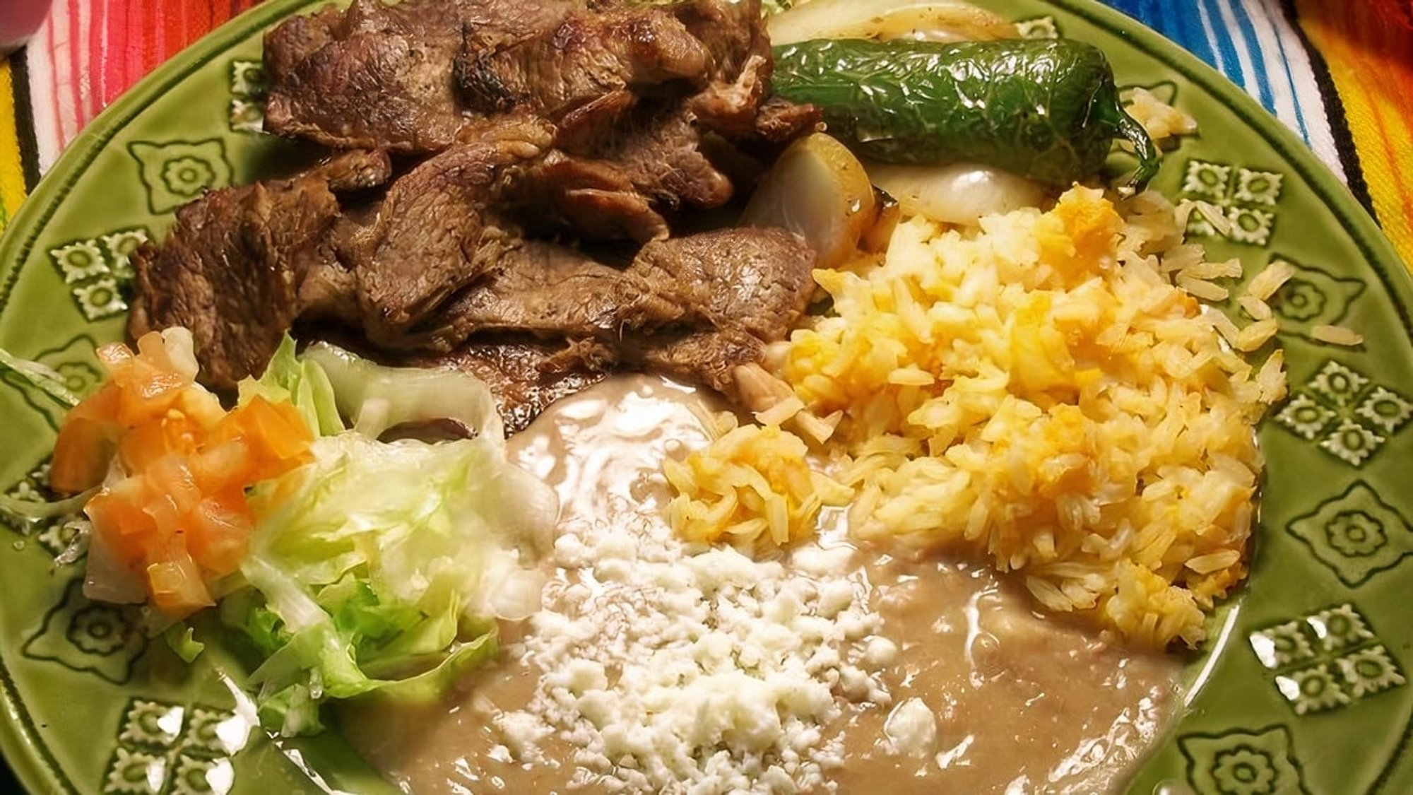 #8 Plato de Asada Combo