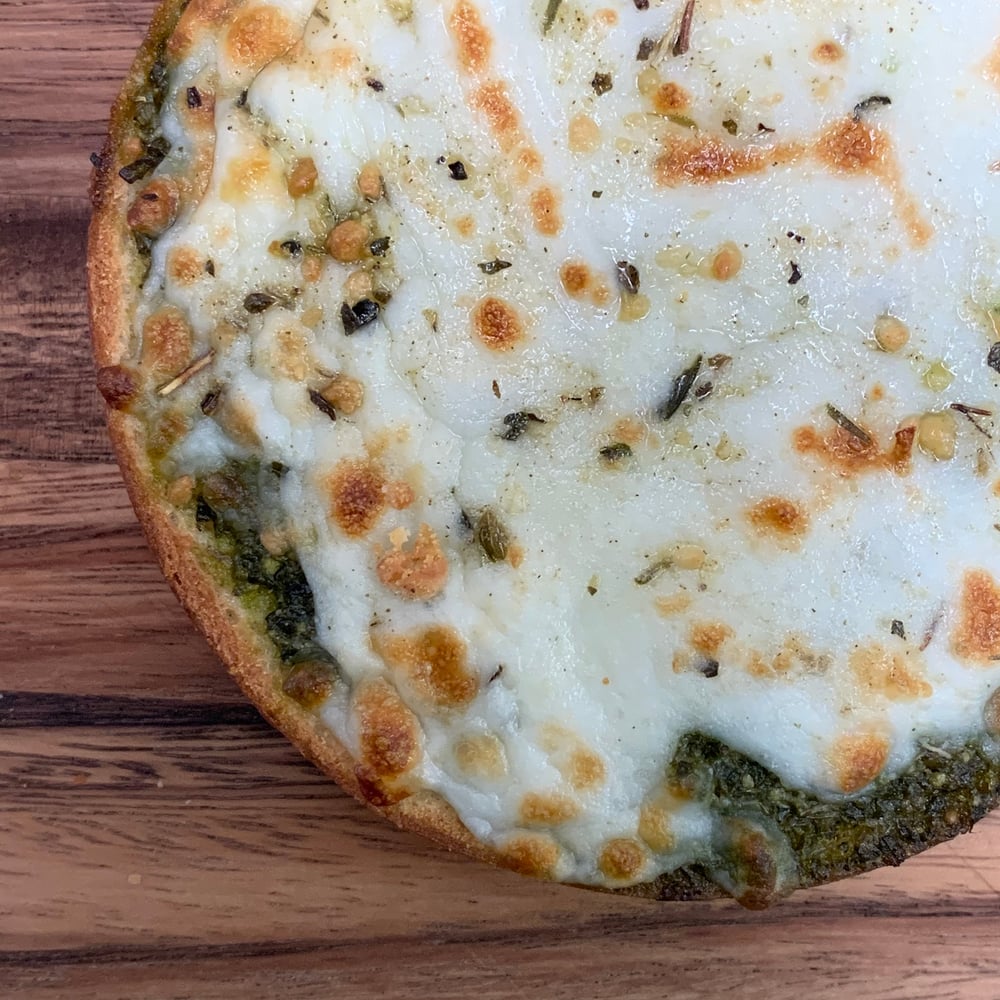 Pesto Pizza Bagel.