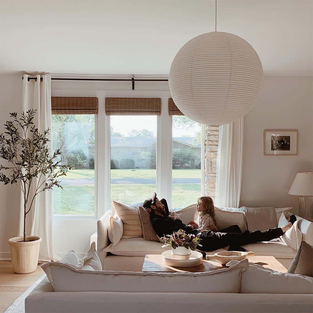 Moments like this never get old. @maryellensky has total peace of mind knowing her little one is in a safe environment thanks to her child-friendly window treatments from Budget Blinds.