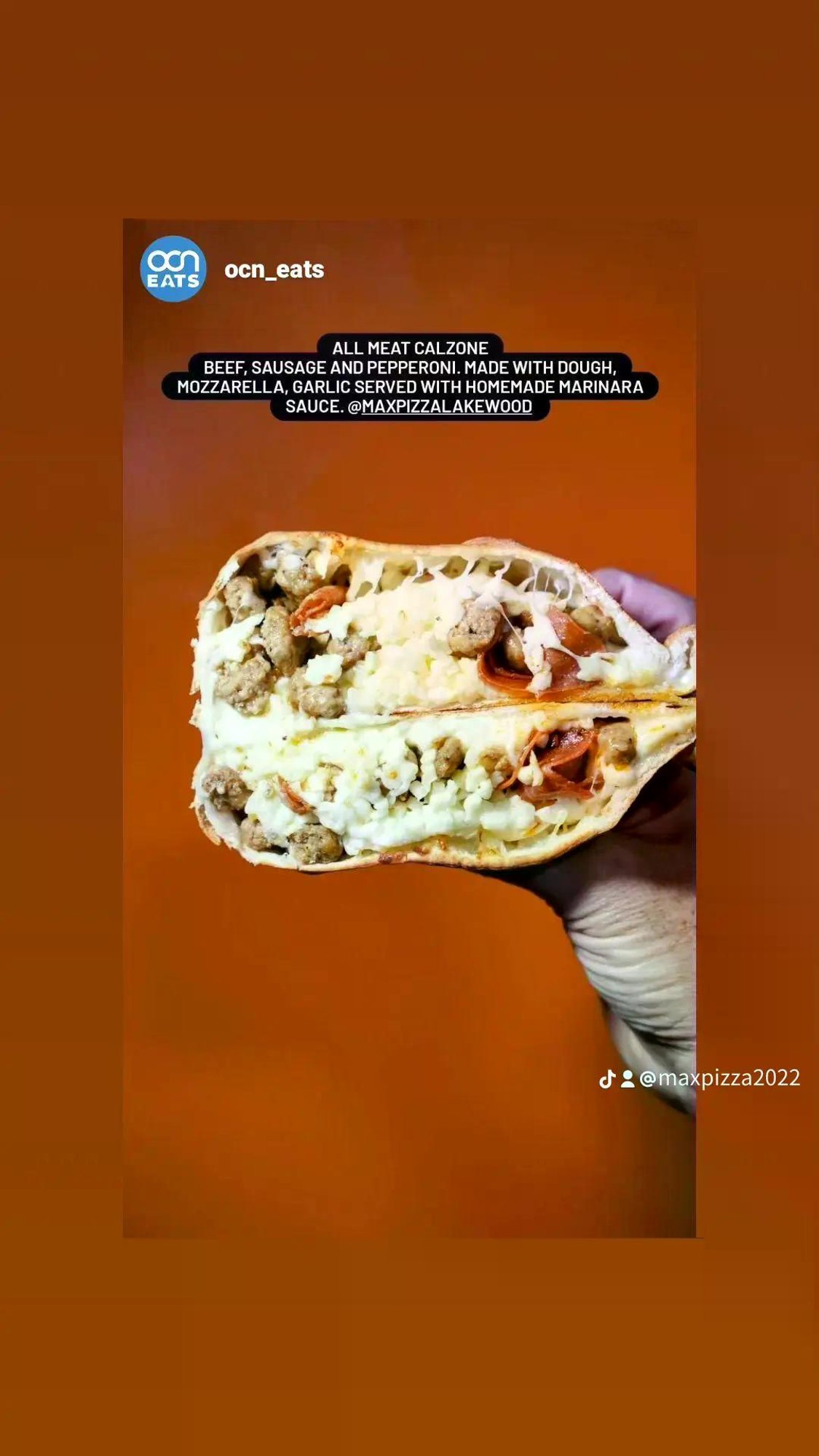 All Meat Calzone