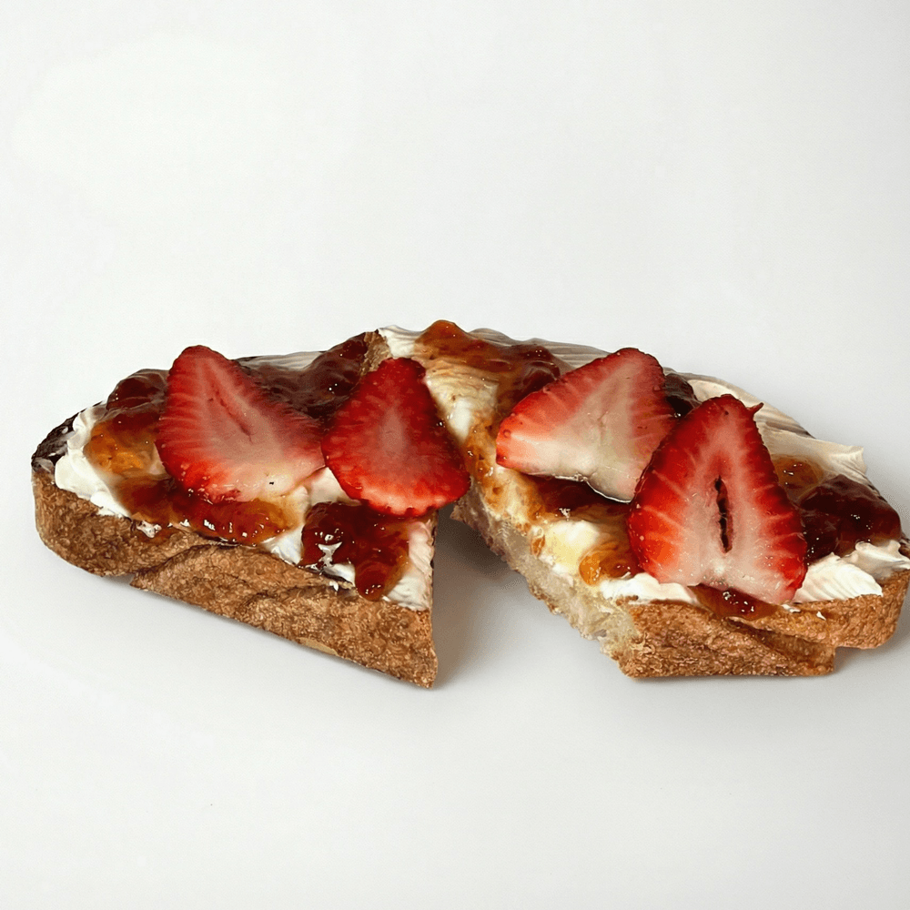 Strawberry cheese Toast