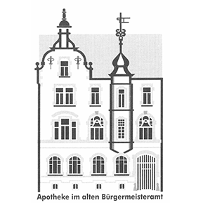 Logo der Apotheke im alten Bürgermeisteramt