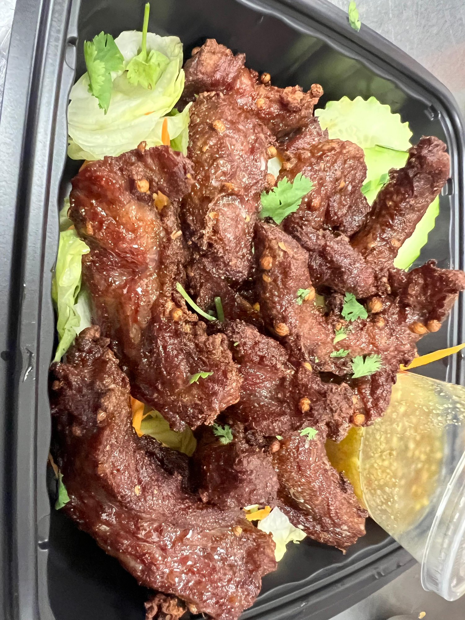 Beef jerky Sticky rice