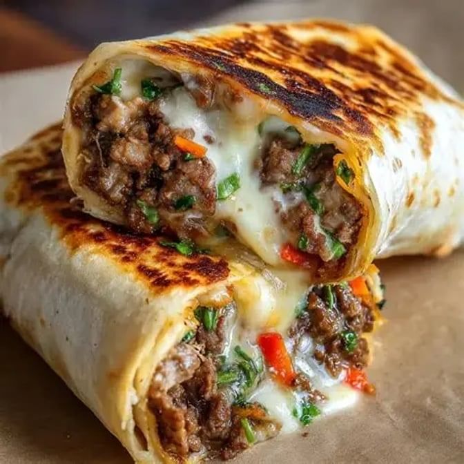 Lebanese Steak and Cheese Wrap