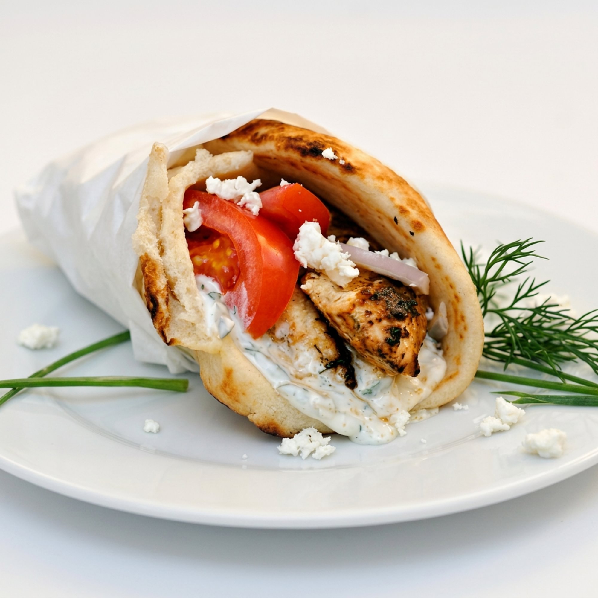 Gyro with Chicken Souvlaki