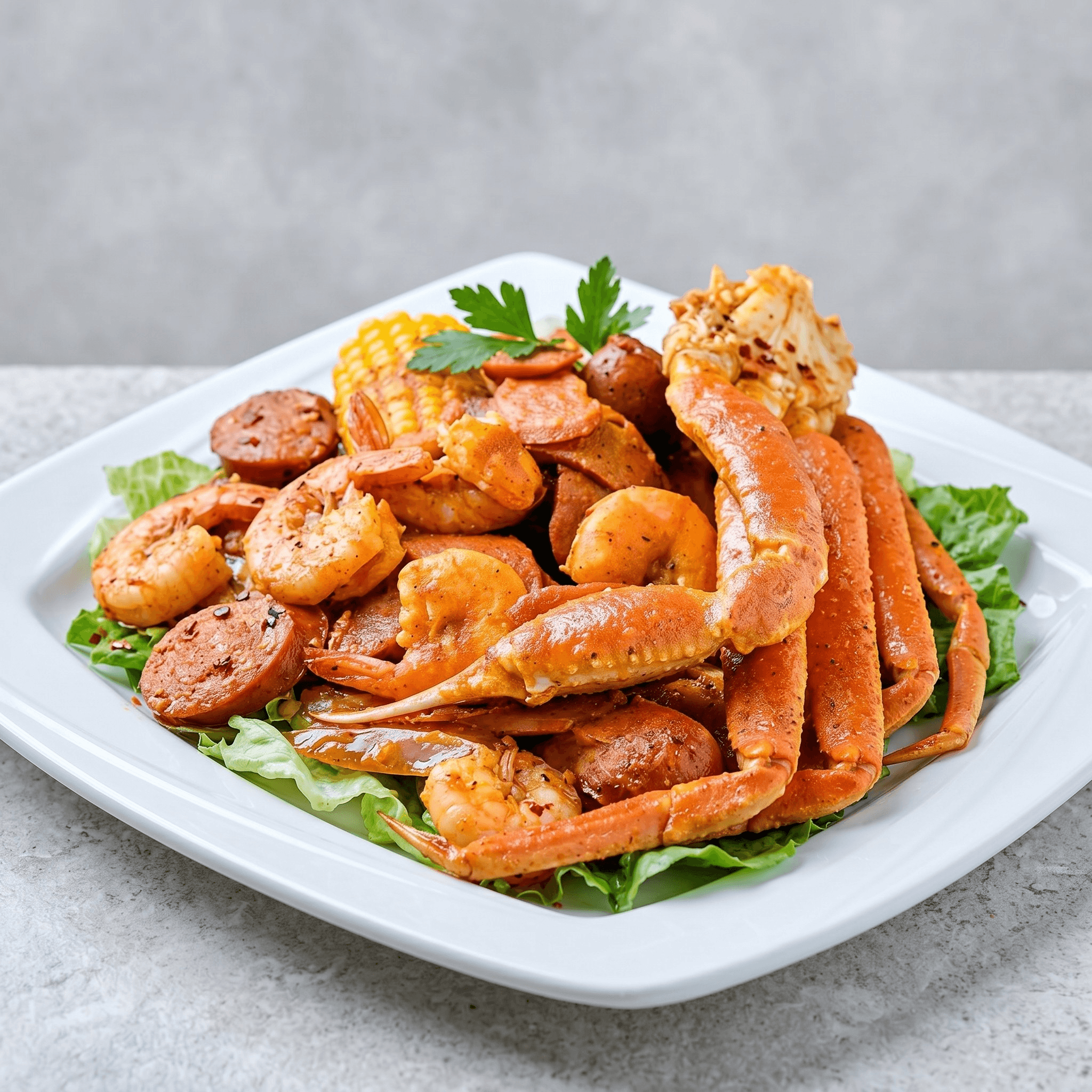 Shrimp with No Head & Snow Crab Legs Combo