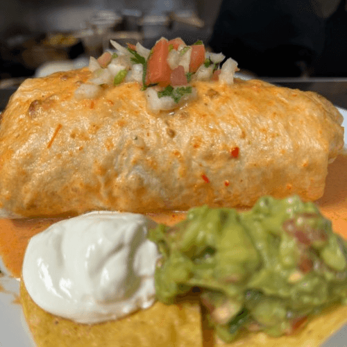Steak Burrito Mojado Dinner