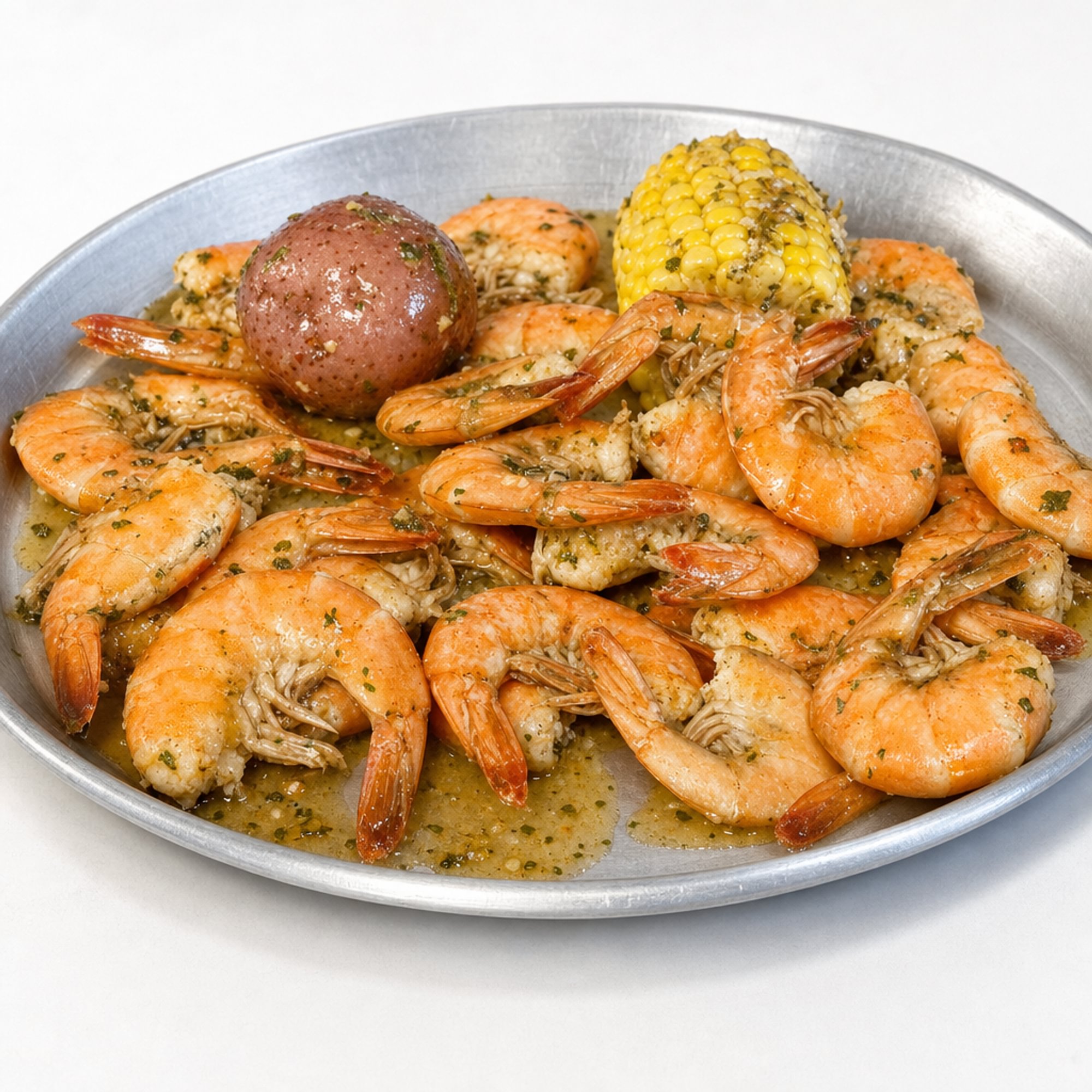 1 lb Spicy Garlic Butter Shrimp