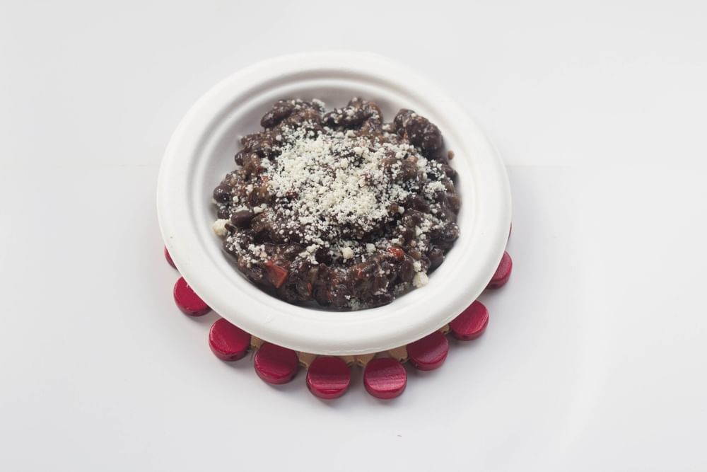 Black Beans and Cotija Cheese