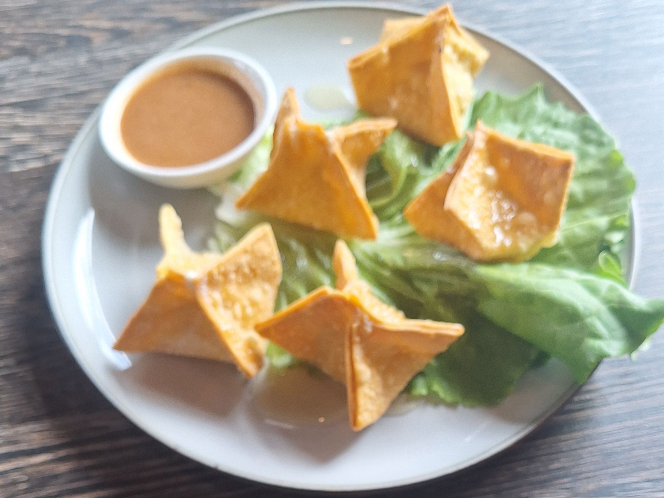 Hot Honey Cream Cheese Wonton