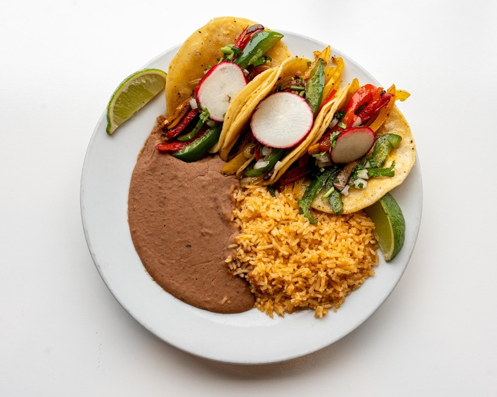 Veggie Fajita Taco Platter