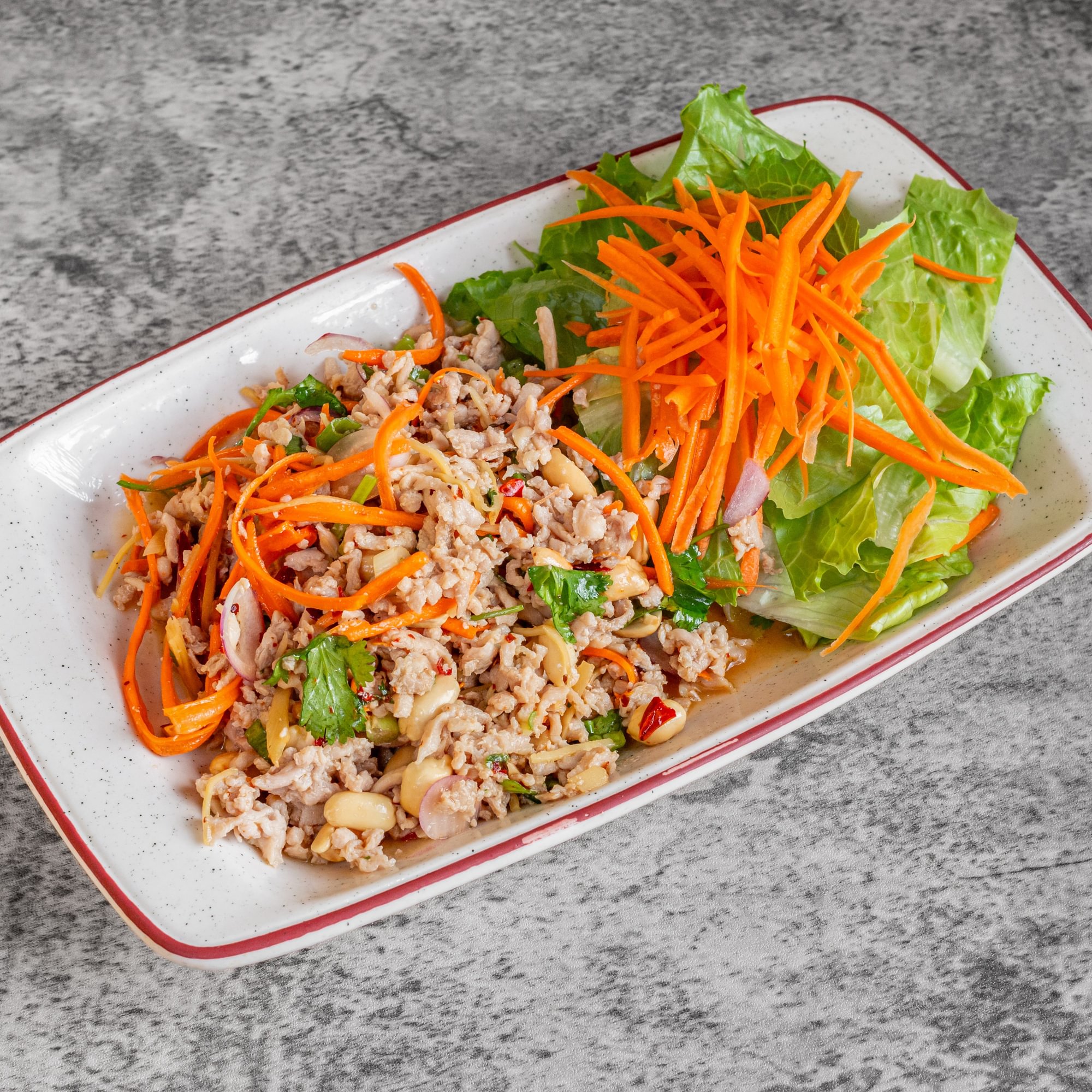 Spicy Ground Chicken Salad