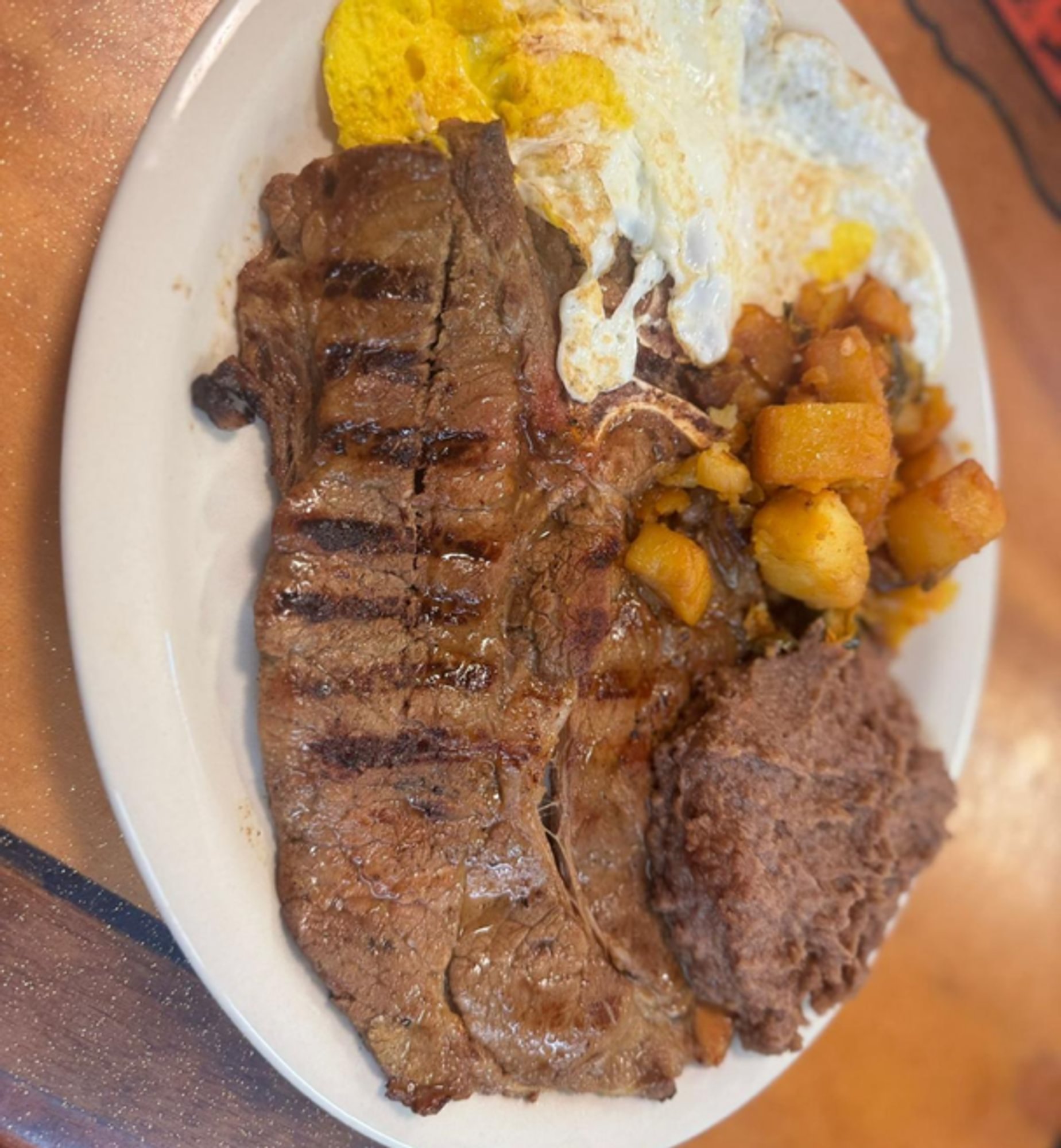Steak and Egg Plate