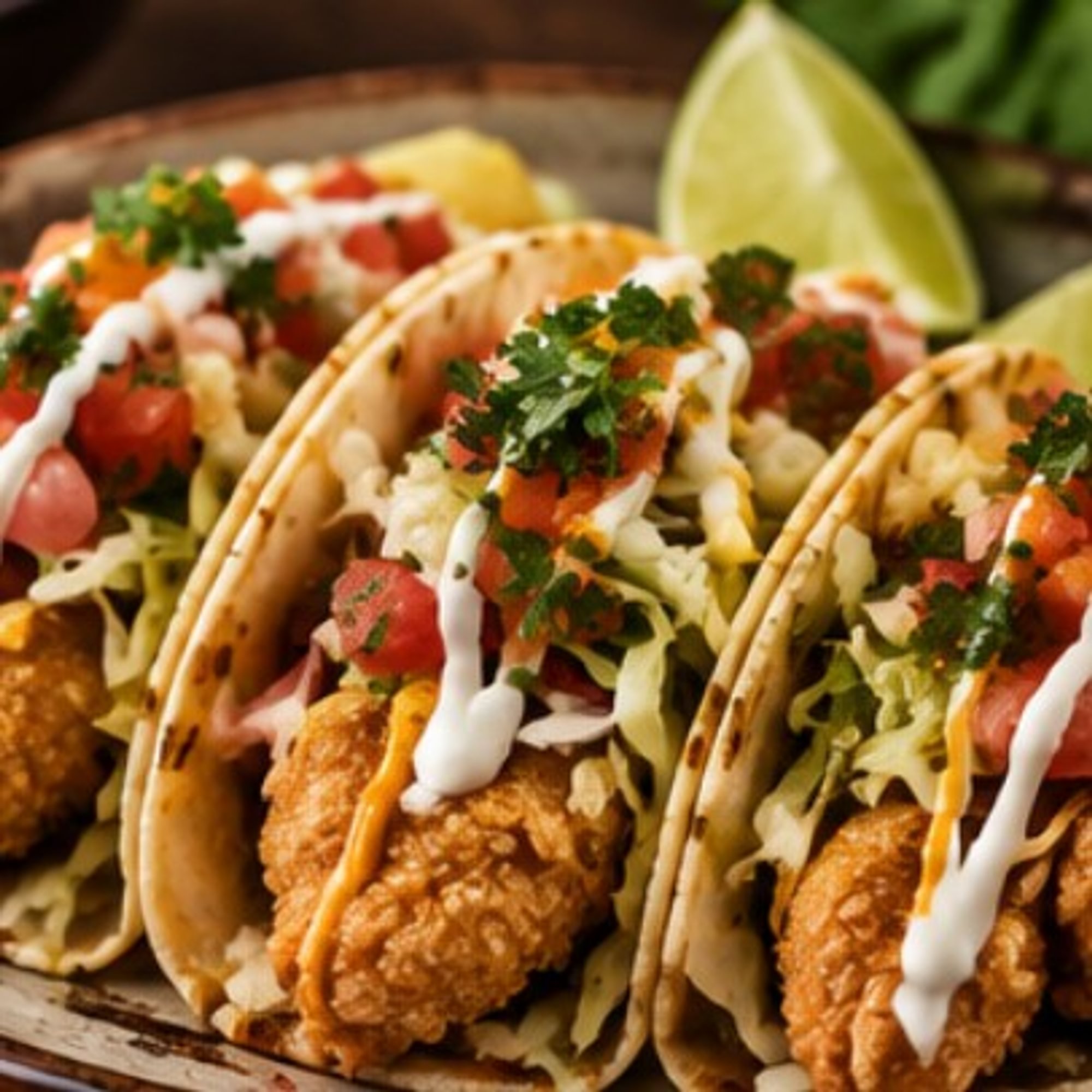 Fried Chicken Tacos