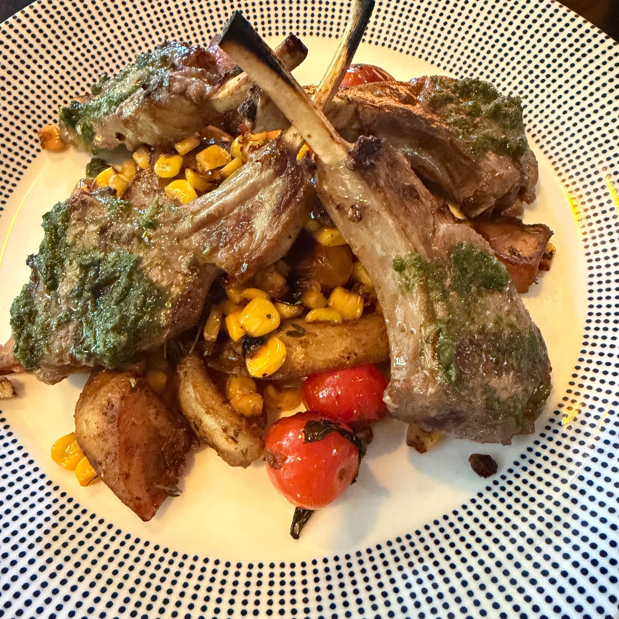 Grilled lamb chops