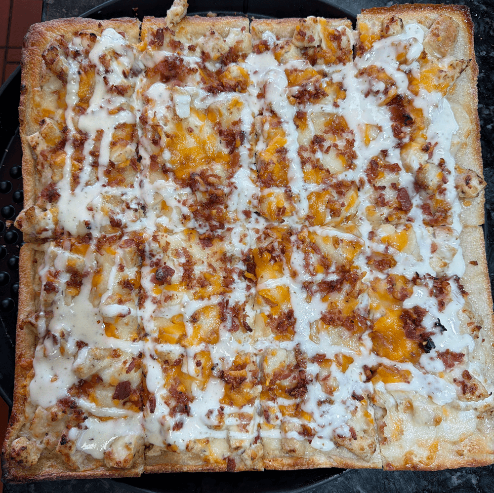 Bacon Chicken Ranch Pizza
