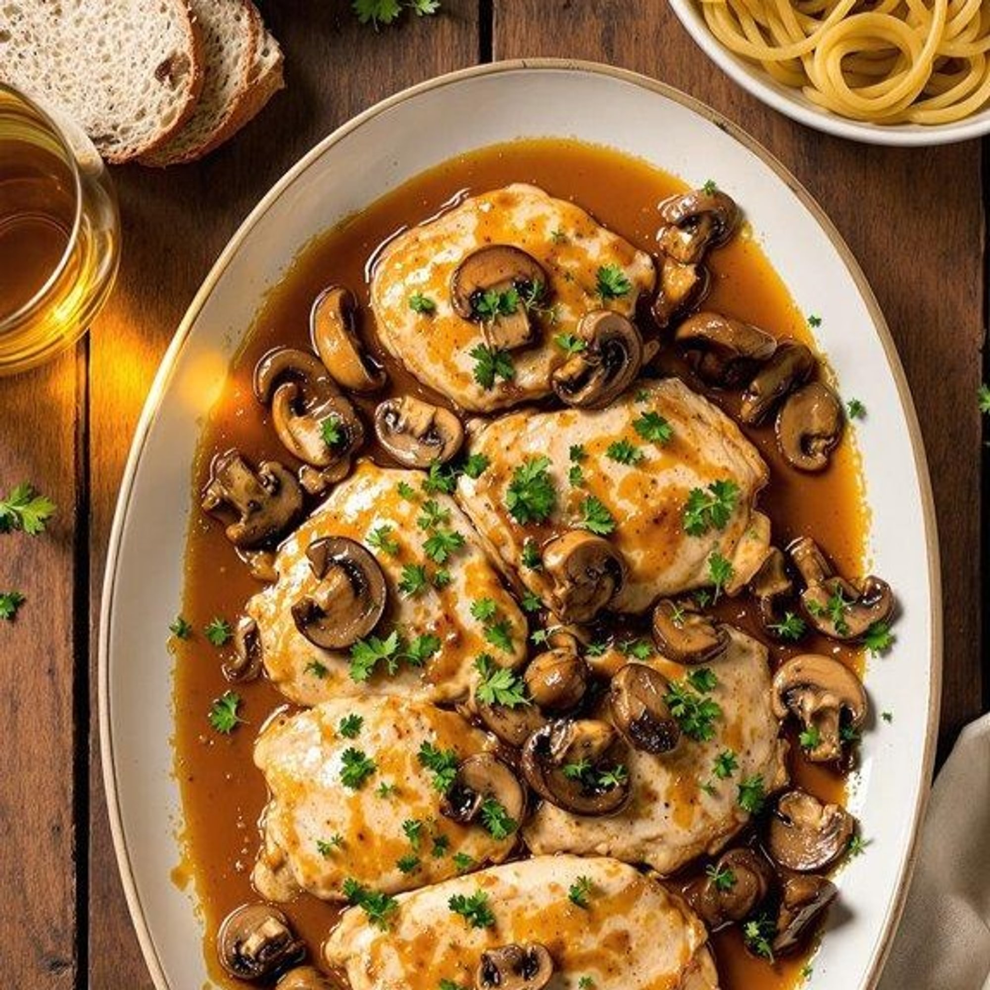 Chicken Marsala (1/2 Tray or Full Tray)