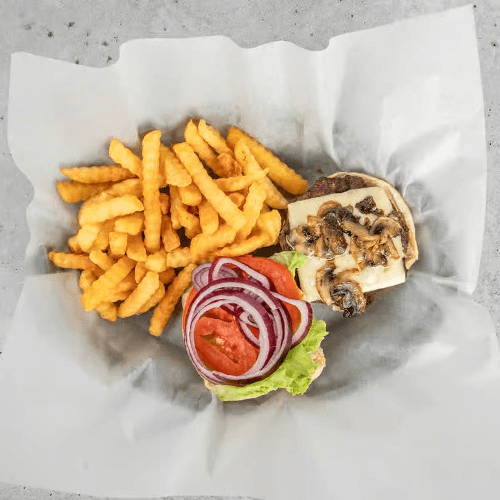 Mushroom Swiss Burger
