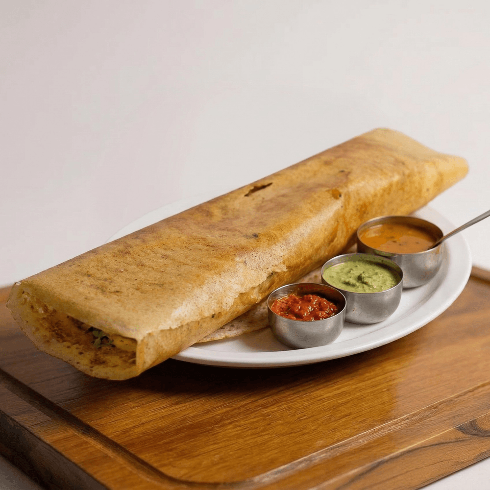 MLA Pesarattu Dosa (Pesarattu With Upma) (Only Saturday & Sunday)