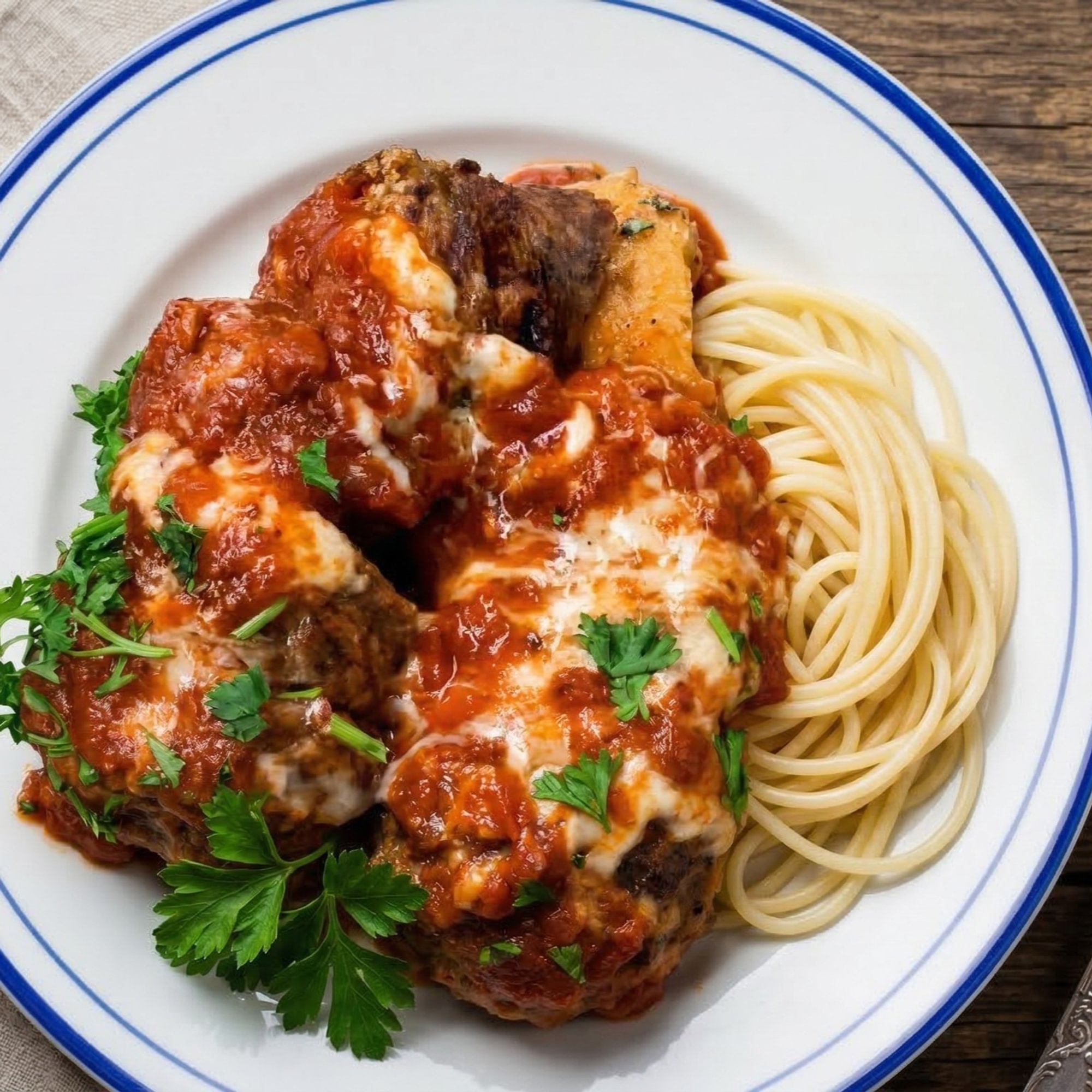 Meatball Parmigiana Entree