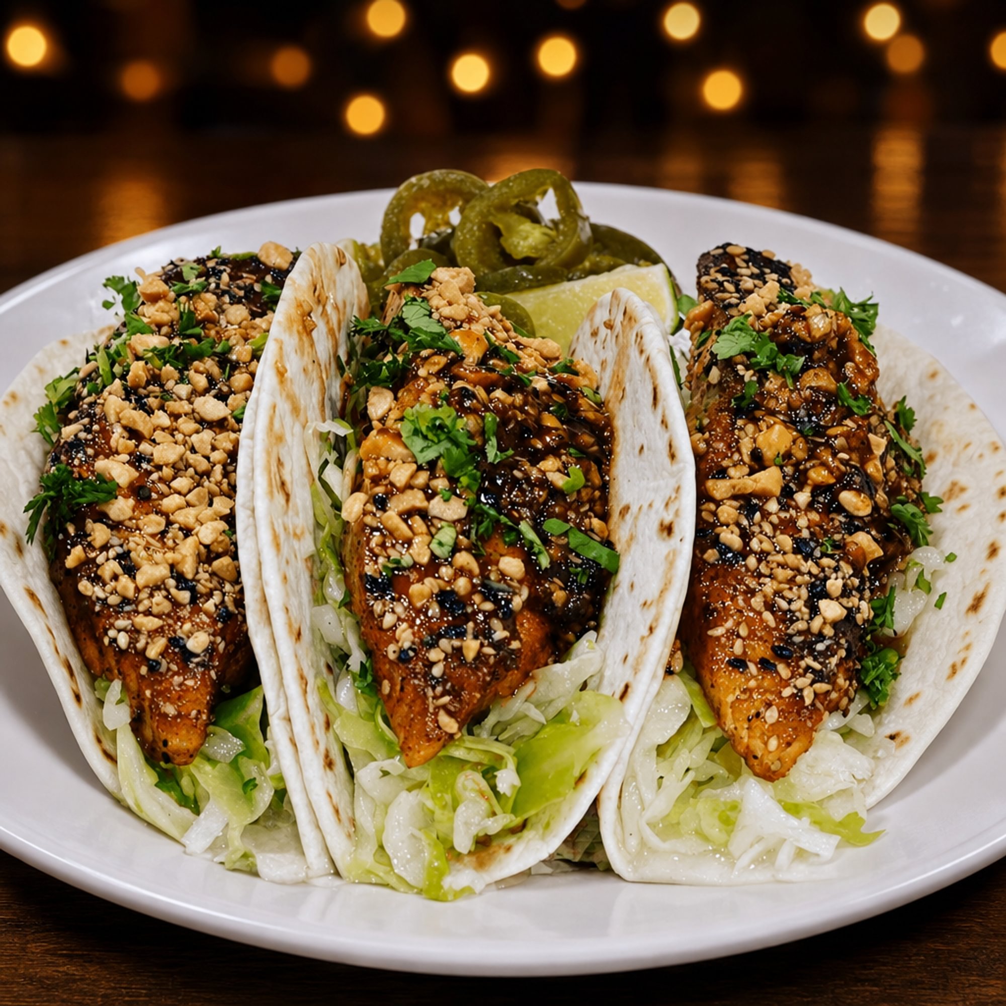 BBQ Salmon Taco