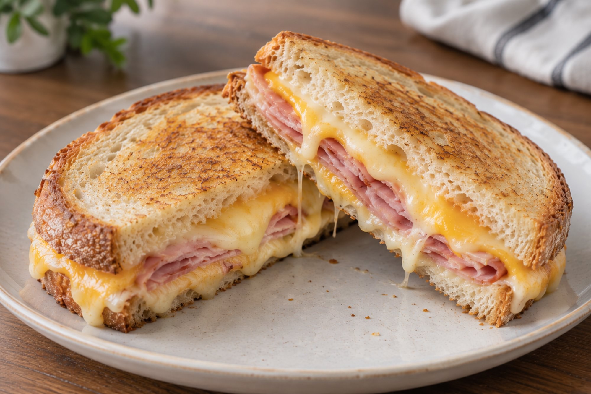 ~ Ham + Cheese Melt ~