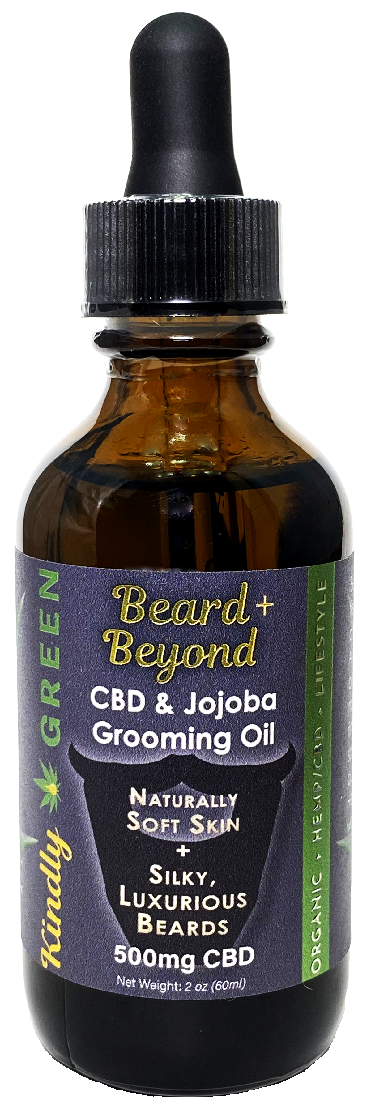 Kindly Green's Beard + Beyond 500mg CBD and Jojoba Grooming Oil