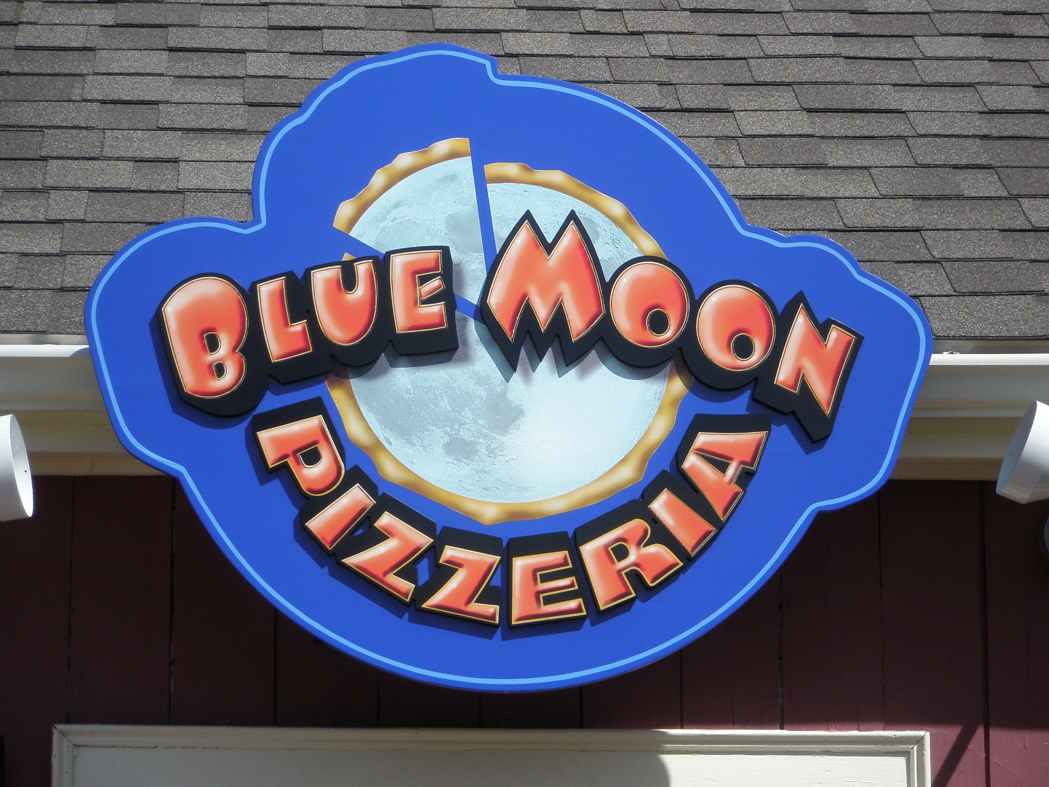 Blue Moon Wood Sign