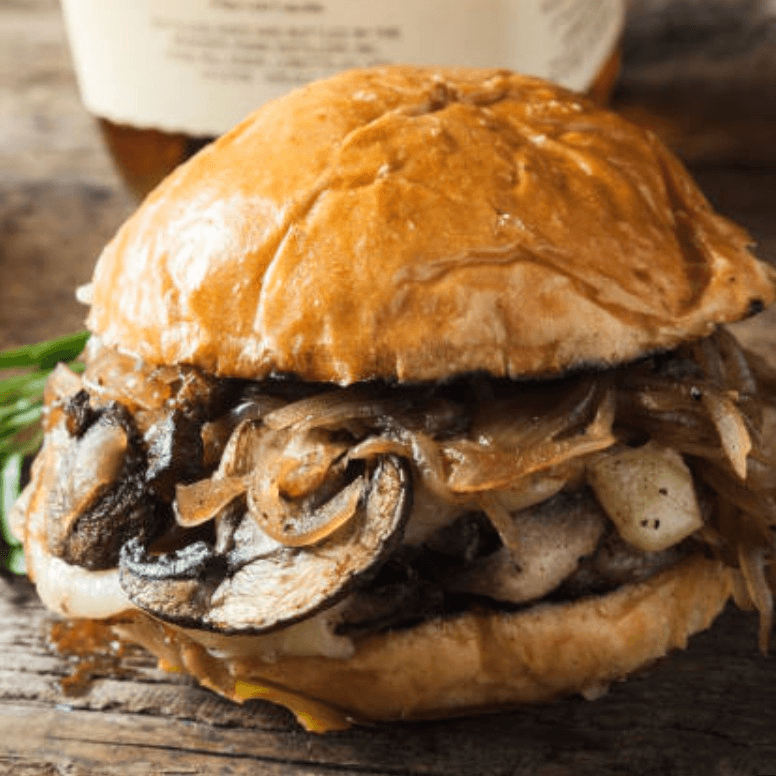 Mushroom Melt Burger