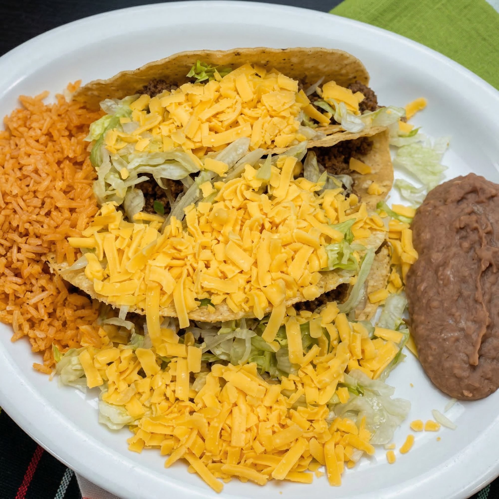 Golden Ground Beef Tacos