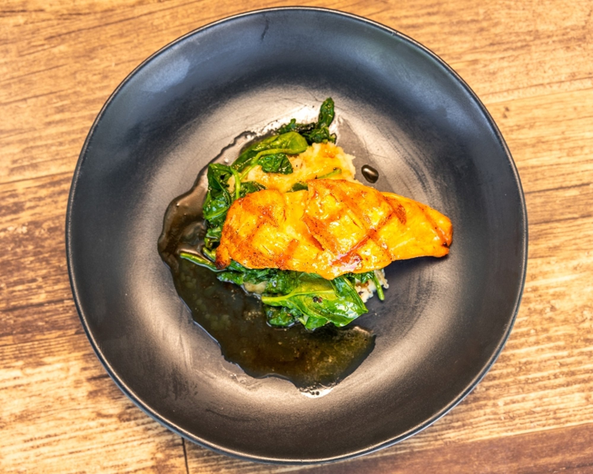 Bourbon Glazed Salmon