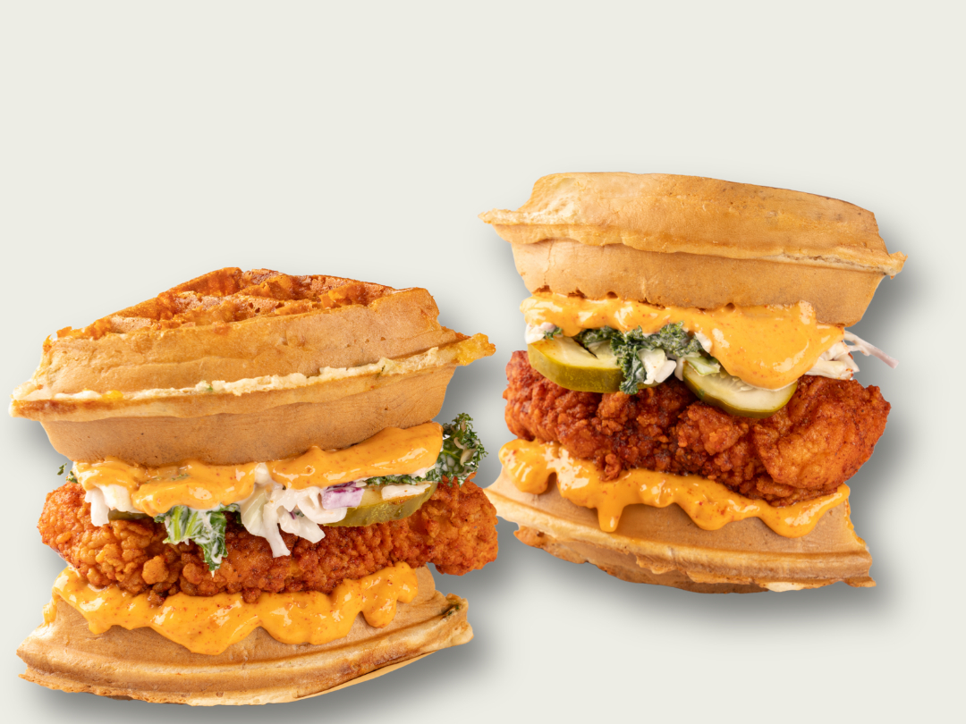 Waffle Hot Chicken Sandwich Box