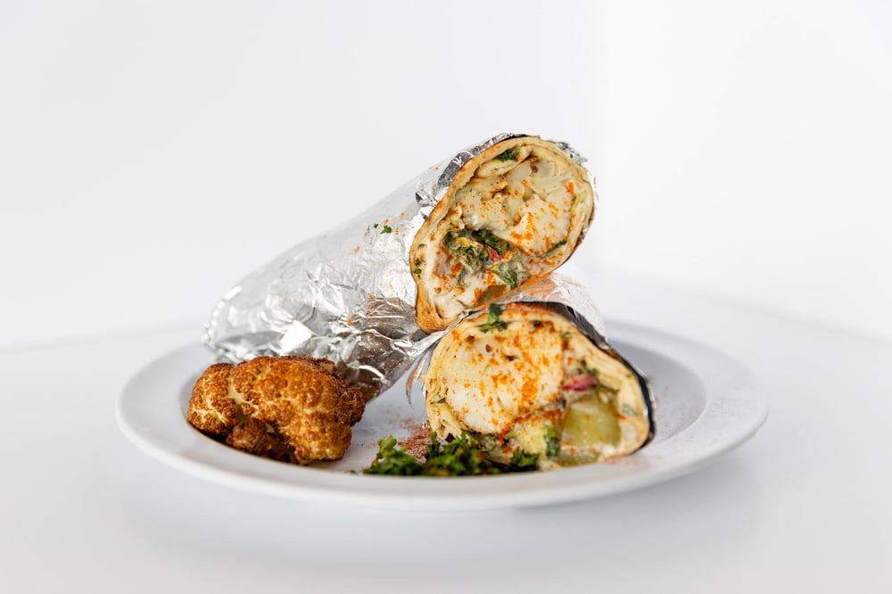Fried Cauliflower Wrap