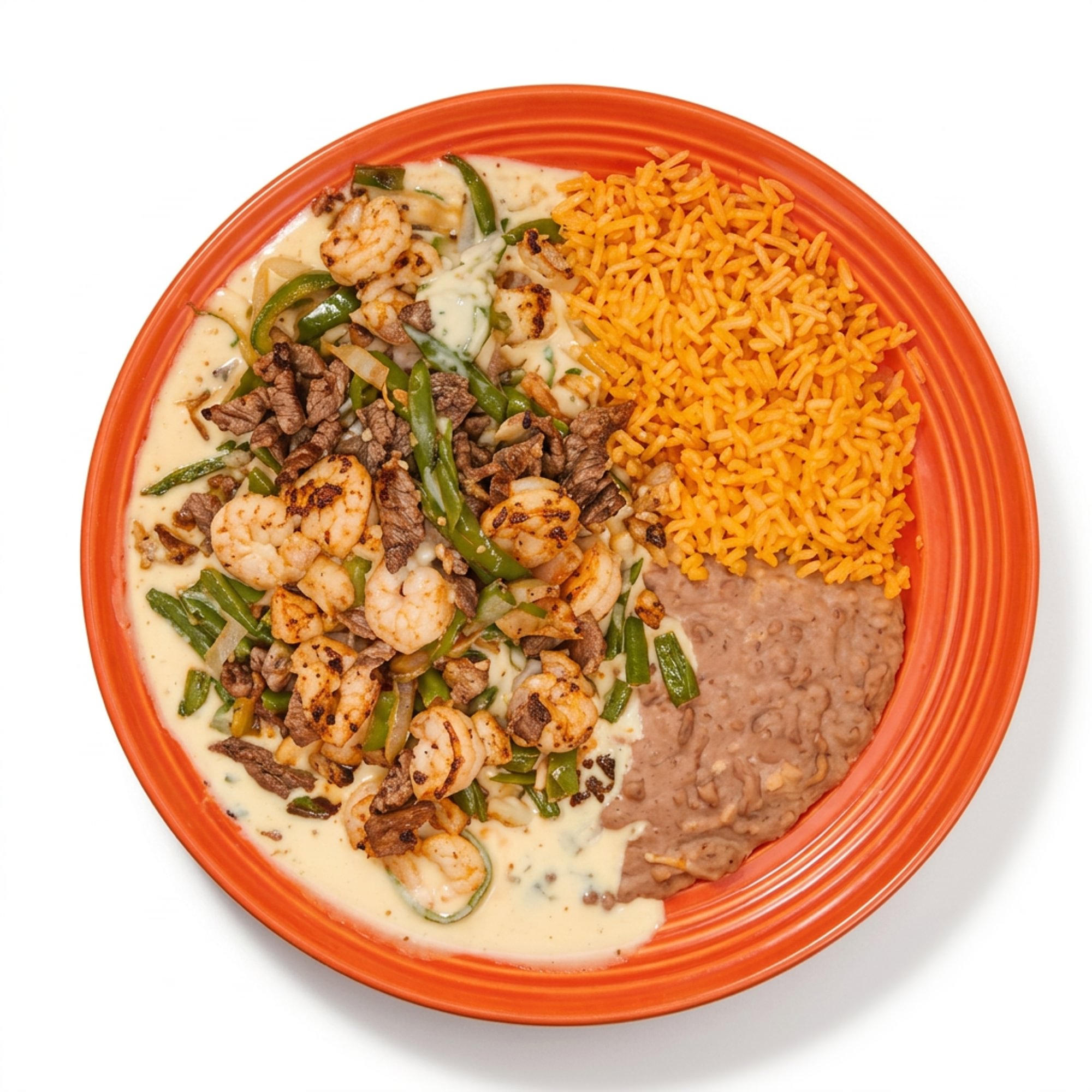 Alambre (Meat or Shrimp with Peppers and Cheese)