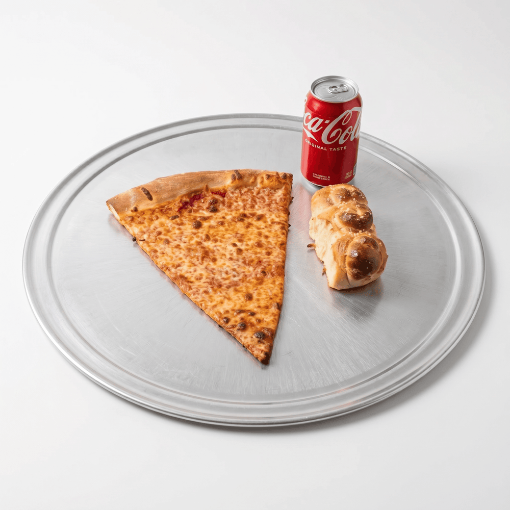 1 NY Cheese Slice 3 Rolls & Can of Soda