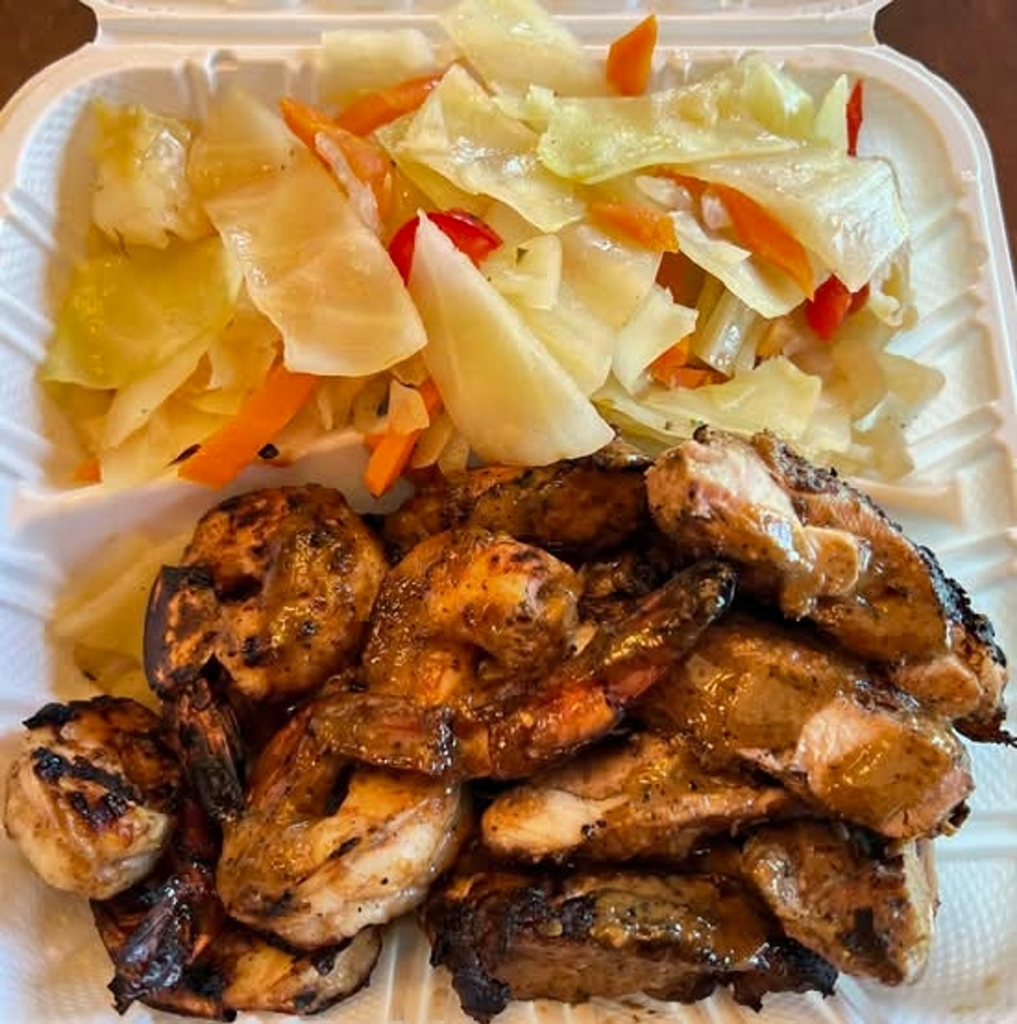 Jerk Chicken + Shrimp Combo