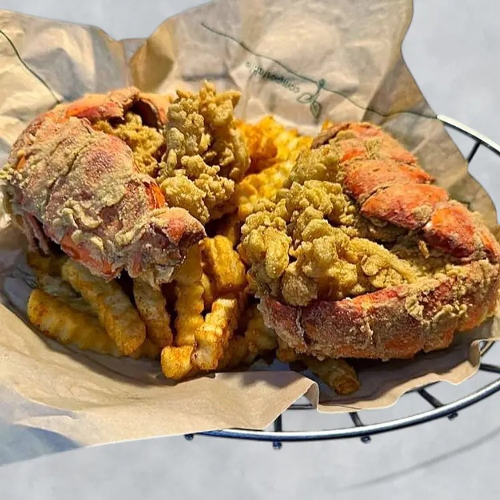 Fried Lobster Tails Basket