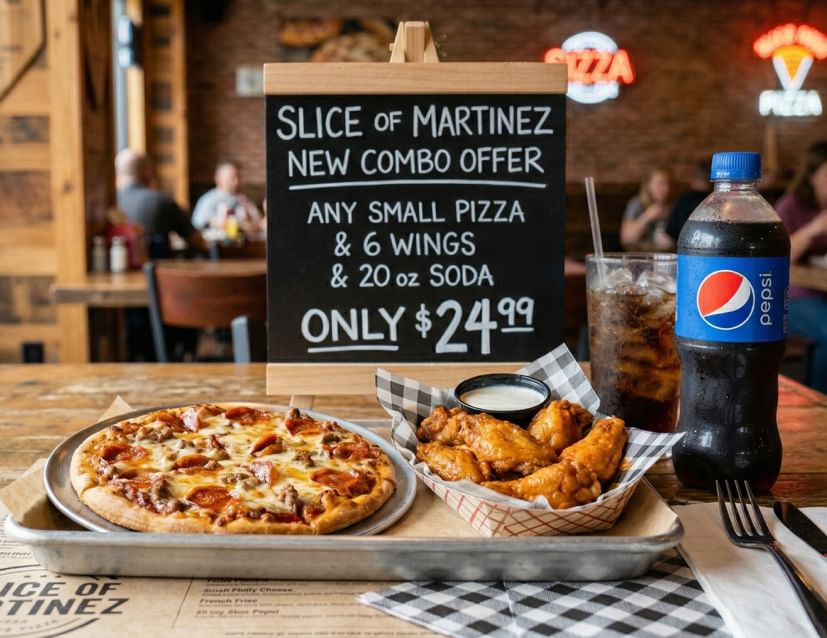 Small Pizza And wings Combo