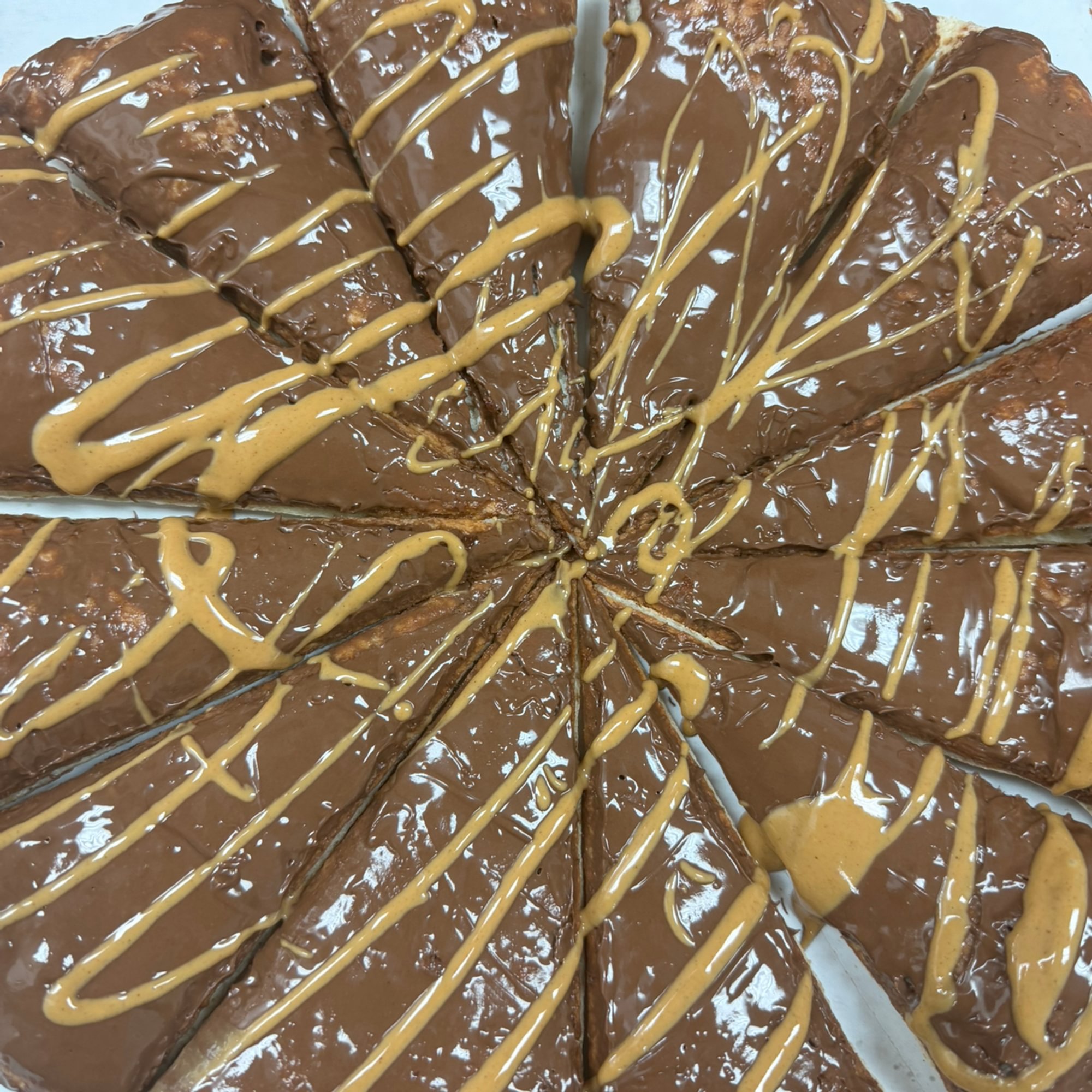 Nutella & Peanut Butter Dessert Pizza