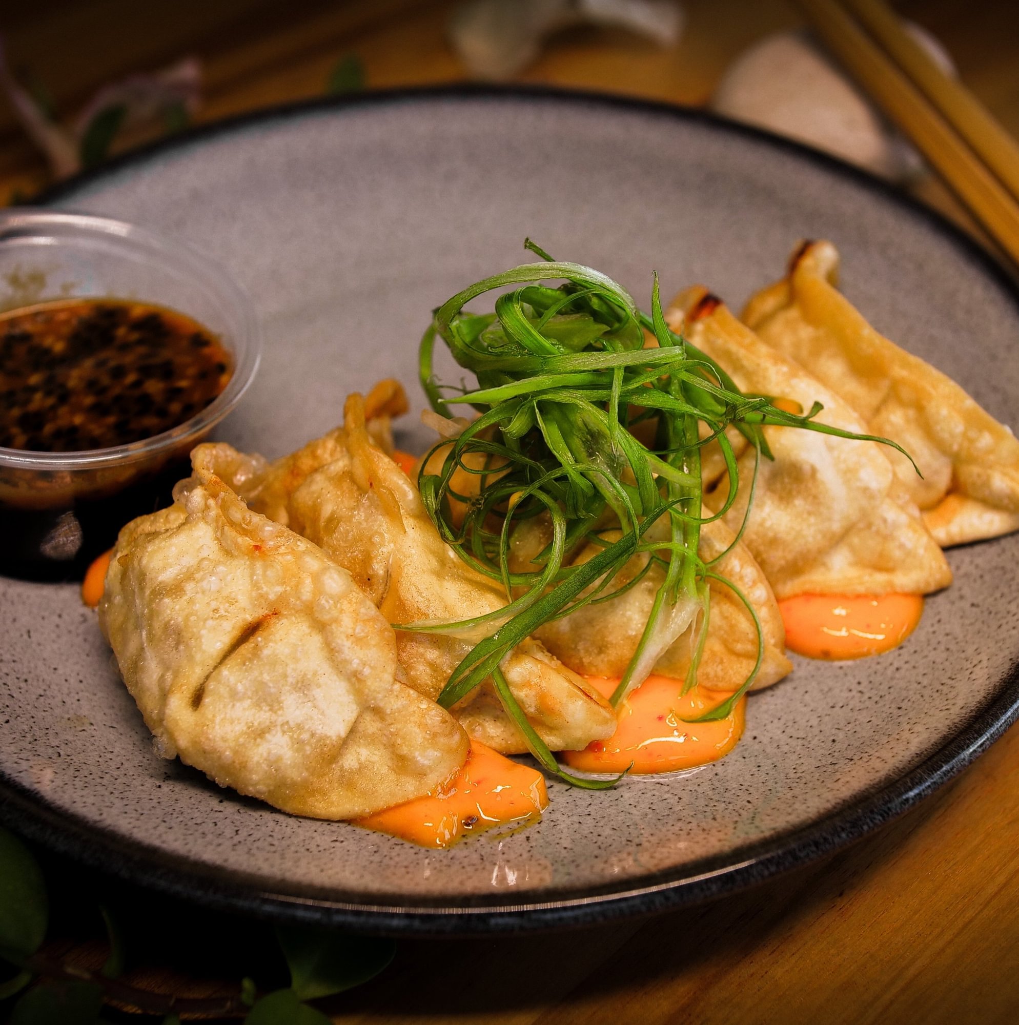 Fried gyoza